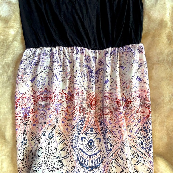 Design Lab tube top gown with paisley pattern size medium. - Picture 5 of 7